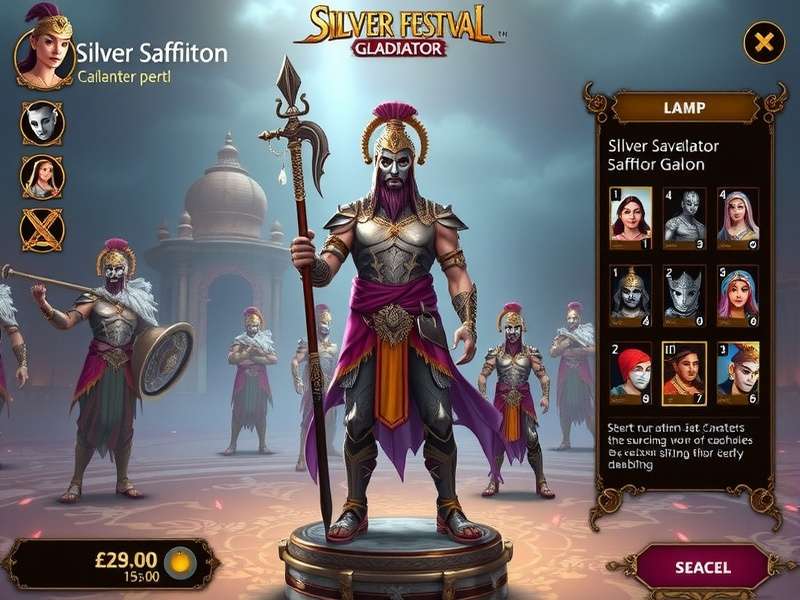 Silver Saffron Gladiator character customization
